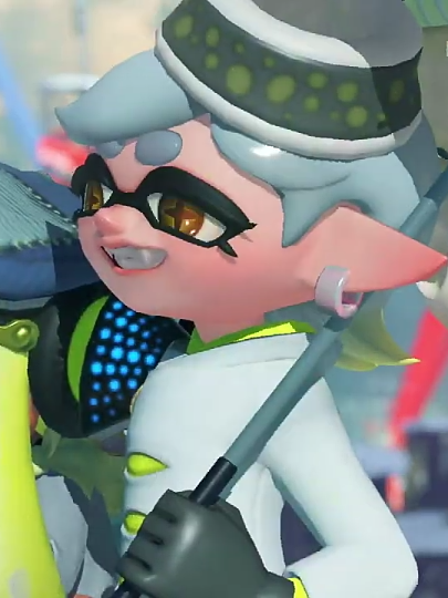 famisquid's tweet photo. Marie smiling 💚🌟 #splatoon #squidsisters https://t.co/rCRylkB8p4
