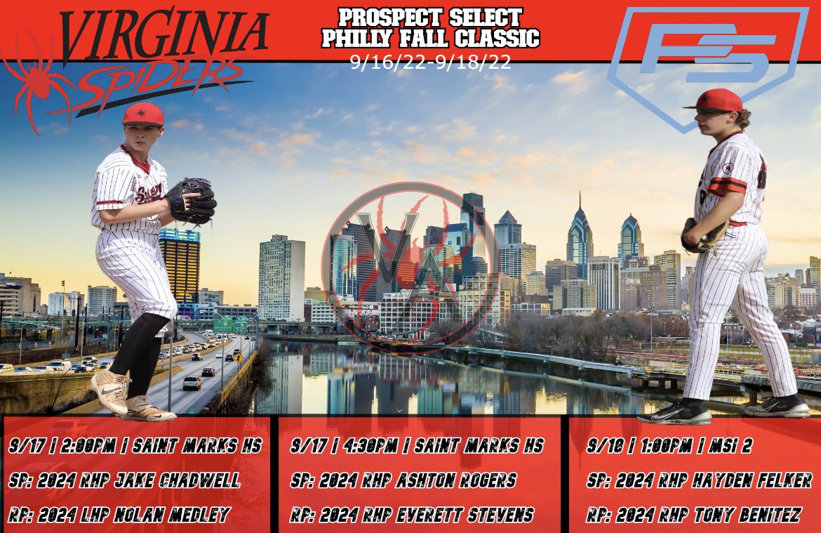 IBShowcase_BB's tweet photo. 2024’s head to Philadelphia this weekend in @PSBaseballinc Philly Fall Classic. 

Here’s our schedule &amp; pitching rotation.

@PBRVirginiaDC https://t.co/oGrncXJLEe
