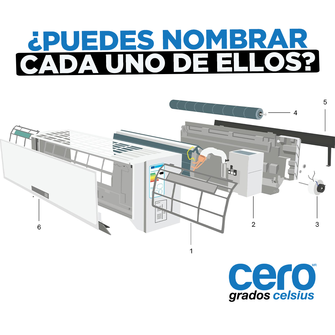 Revista0Grados's tweet photo. 🤔Pon a prueba tus conocimientos e identifica los componentes de este minisplit.😎
✍🏼Escribe en comentarios el número y el nombre al que corresponde.⬇️
#CeroGrados #HVAcTech #HVACTechnician #airconditioning #airconditioningservices #airconditioningcontractor https://t.co/qZNW2ZVfzr