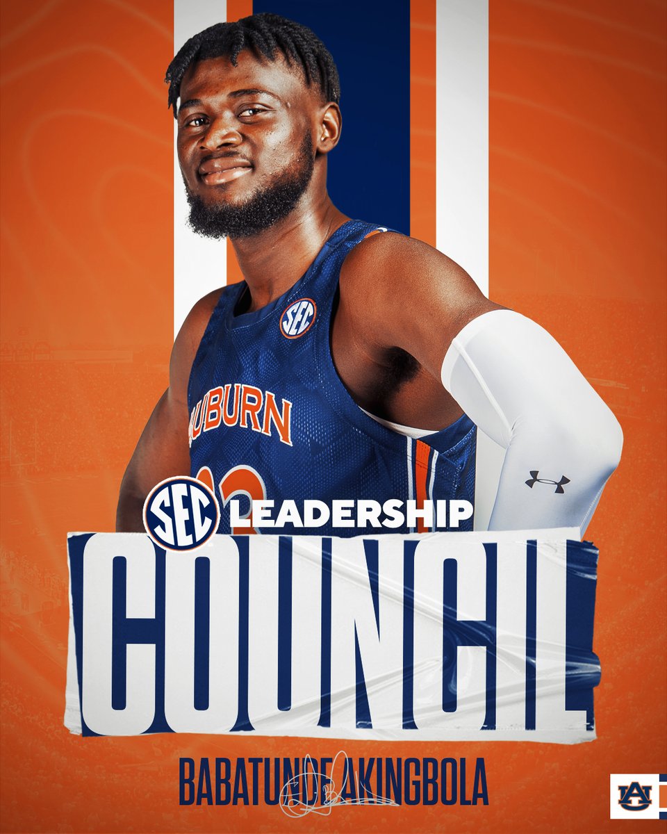 Auburn Basketball (@auburnmbb) on Twitter photo Year ✌️ for <a href="/stretch4bball/">Babatunde Akingbola</a> on the <a href="/SEC/">Southeastern Conference</a> Basketball Leadership Council.
» auburntige.rs/3eSL7Q3
#WarEagle Year ✌️ for <a href="/stretch4bball/">Babatunde Akingbola</a> on the <a href="/SEC/">Southeastern Conference</a> Basketball Leadership Council.
» auburntige.rs/3eSL7Q3
#WarEagle