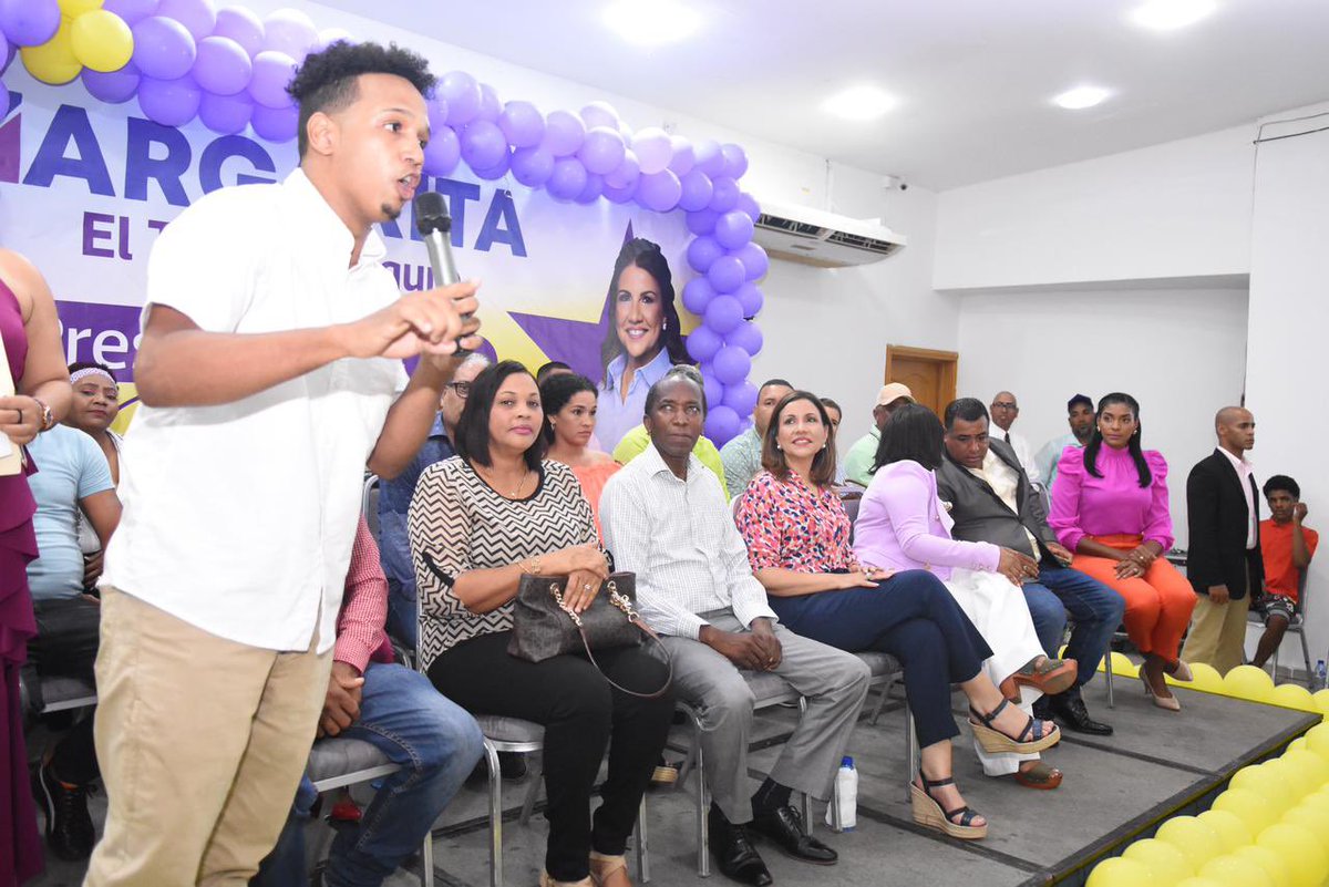 La #Juventud de #Bonao, esta comprometida con #MargaritaCedeño, con la creación de espacios y volverles la oportunidades de capacitación, #PasantíasLaborales y acceso a microcréditos. 

#MargaritaPresidenta #vota5
