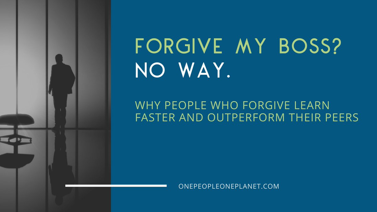 mjglauser's tweet image. People who forgive can learn faster and outperform their peers. 

So, does forgiveness belong in the workplace? What do you think? 

postly.app/1AtZ #onepeopleoneplanet #happiertoday #culturematters