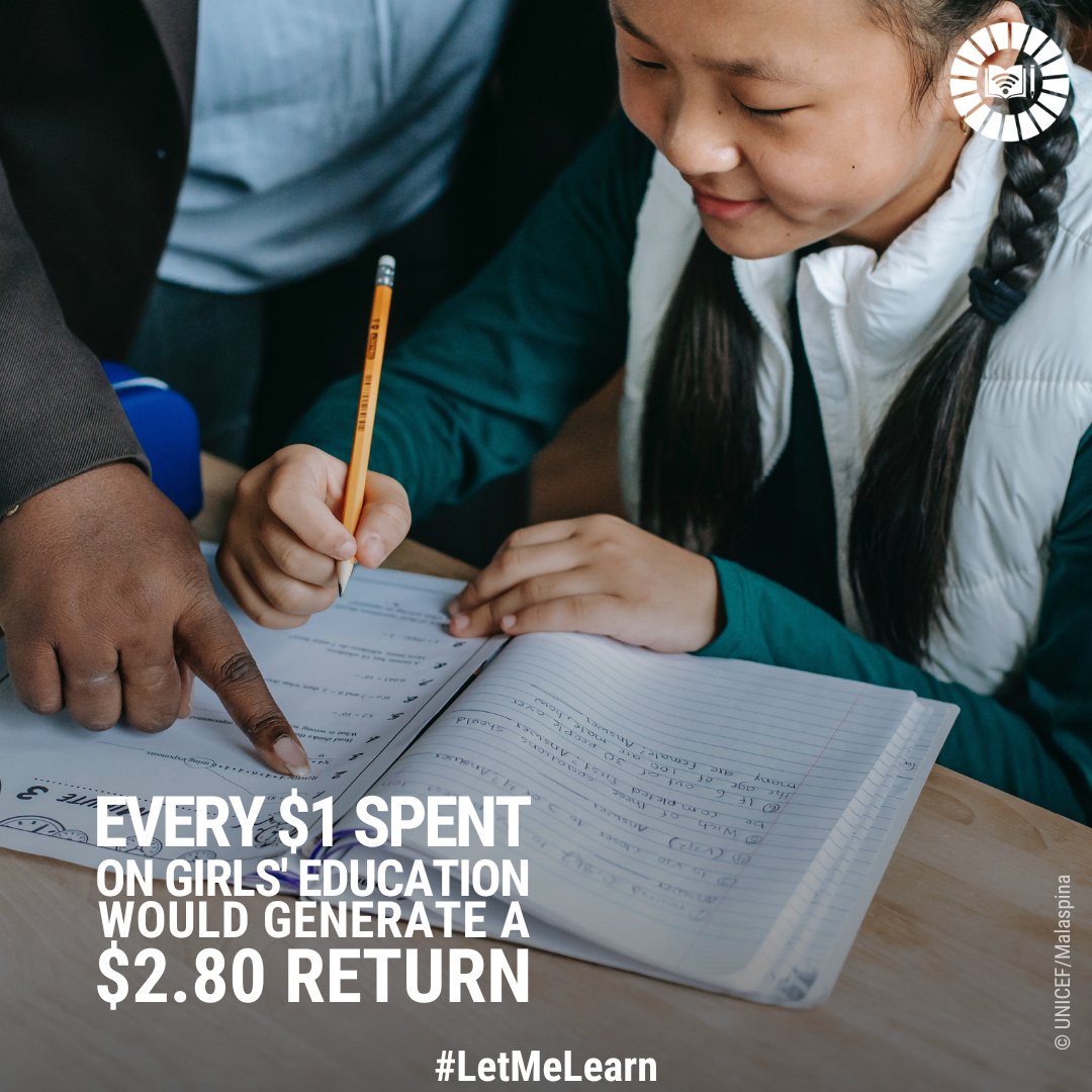 TransformingEdu's tweet photo. #TransformingEducation means investing in girls' education!

📍🇺🇳 At the @UN Transforming Education Summit financing will be on the agenda. Let's call for greater commitments. 🔗 https://t.co/deXHoXlpH8 #LetMeLearn https://t.co/DnANko11lF