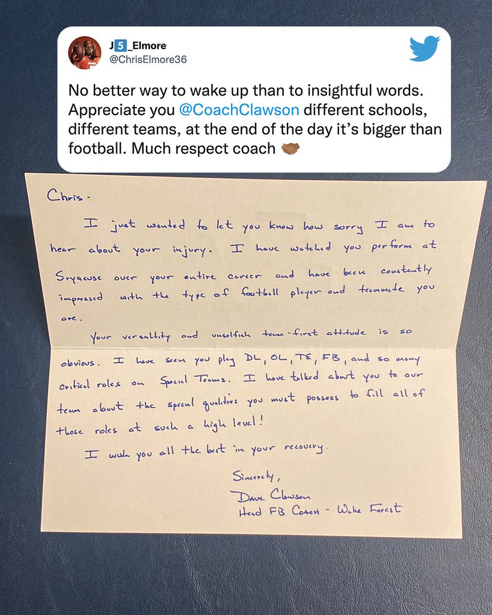 accnetwork's tweet photo. Pure class 👏

(via @ChrisElmore36) https://t.co/yo3sEP2baA