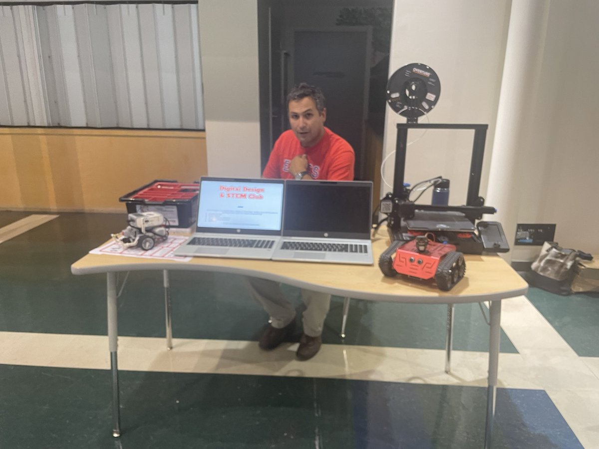 Club tables are set up in the MPR for our open house. Come check out what you can get involved with at DRM!