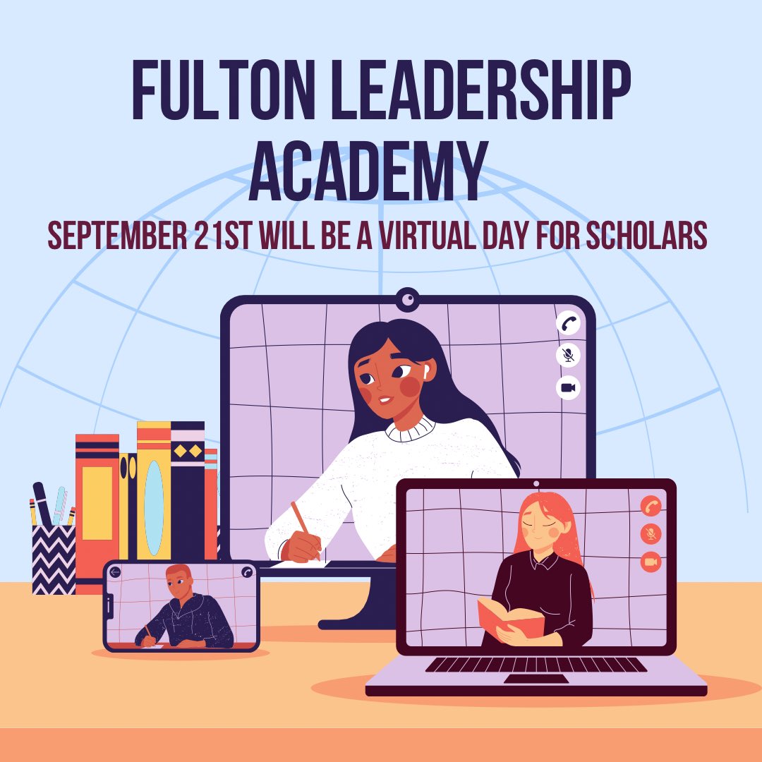FLA_Gryphons's tweet photo. Fulton Leadership Academy will have a virtual scholar instructional day on September 21st. #Gacharter https://t.co/NsoXMEmiJ7