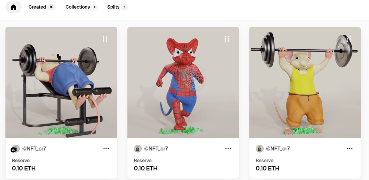 nft_cr7's tweet photo. I want to sell these 3 NFts for only 0.15 ETH  ..  just 0.05 for each   .. r u interested ??? DM please
#NFTCommunity #NFTs #nft #NFTdrops https://t.co/GCH8Xq45uU