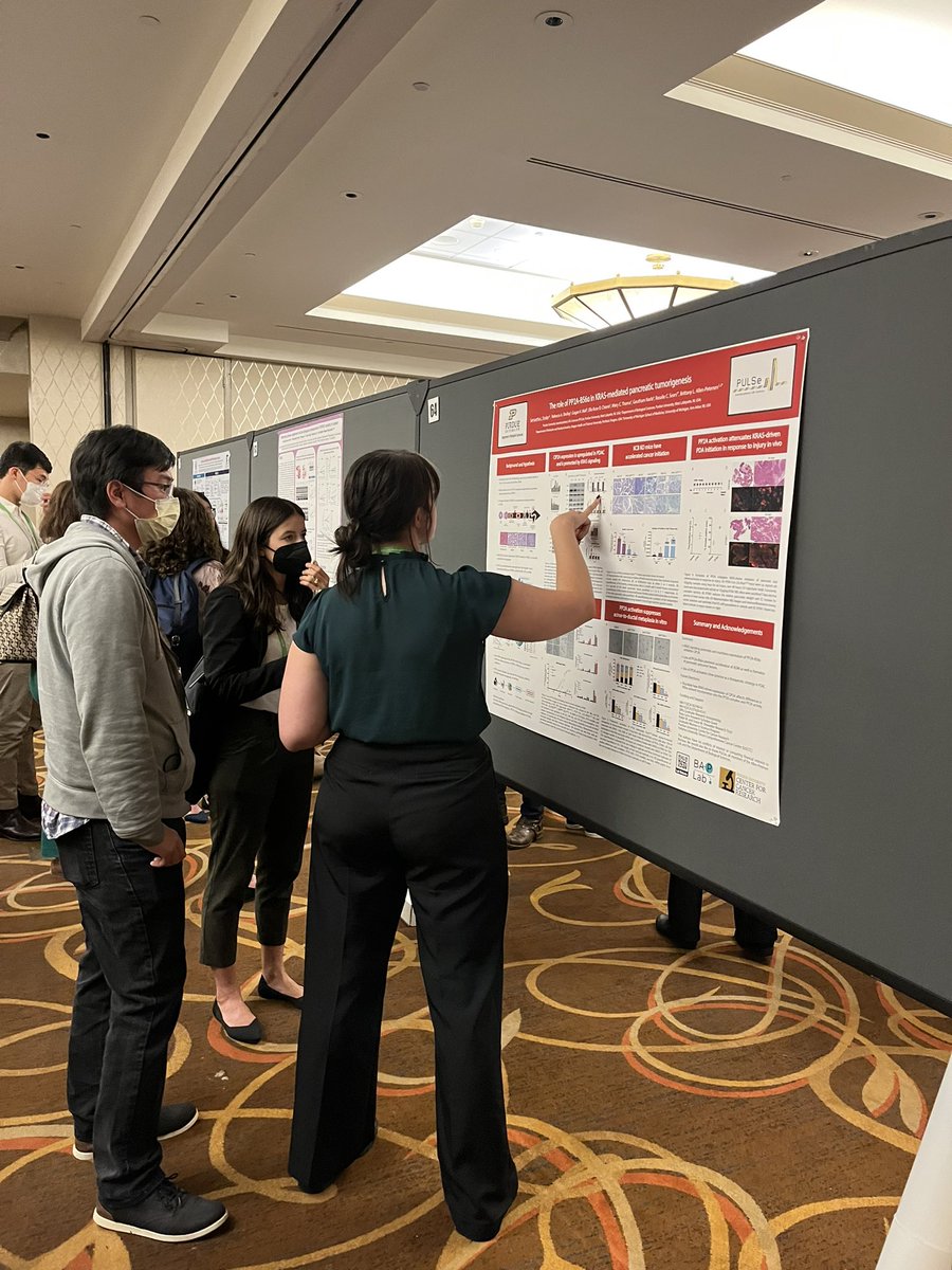 ballenpetersen's tweet photo. These women rocked #AACRpan2022 I could not be more proud and excited about the work we are doing. #BAPlab #WomenInSTEM #proudPI https://t.co/AJQh9QNv0a