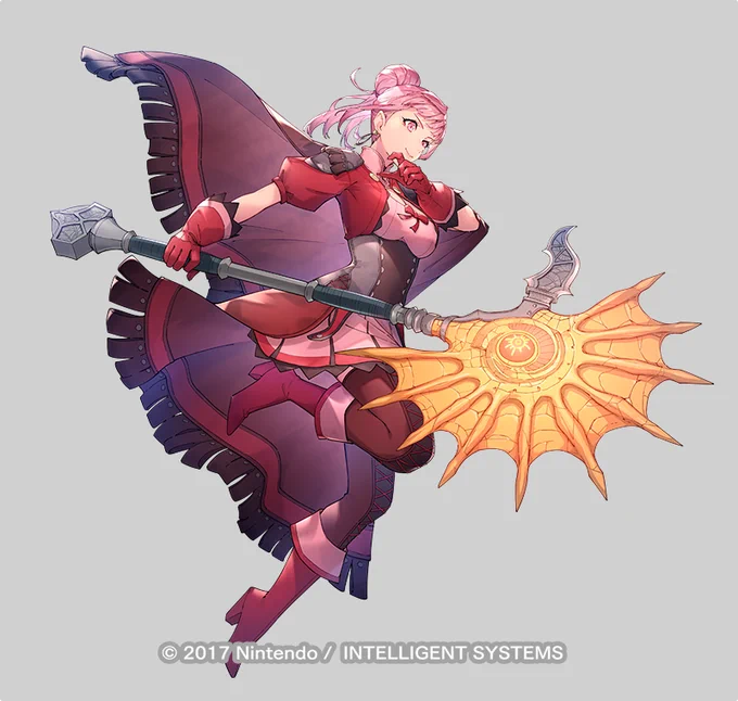 ファイアーエムブレムヒーローズにて、開花英雄「一肌脱ぎますか! ヒルダ」のイラストを描かせていただきました! どうぞよろしくですー!#FEヒーローズ #FEHeroes 
