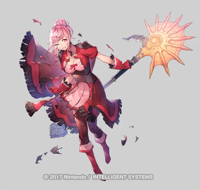 ファイアーエムブレムヒーローズにて、開花英雄「一肌脱ぎますか! ヒルダ」のイラストを描かせていただきました! どうぞよろしくですー!#FEヒーローズ #FEHeroes 