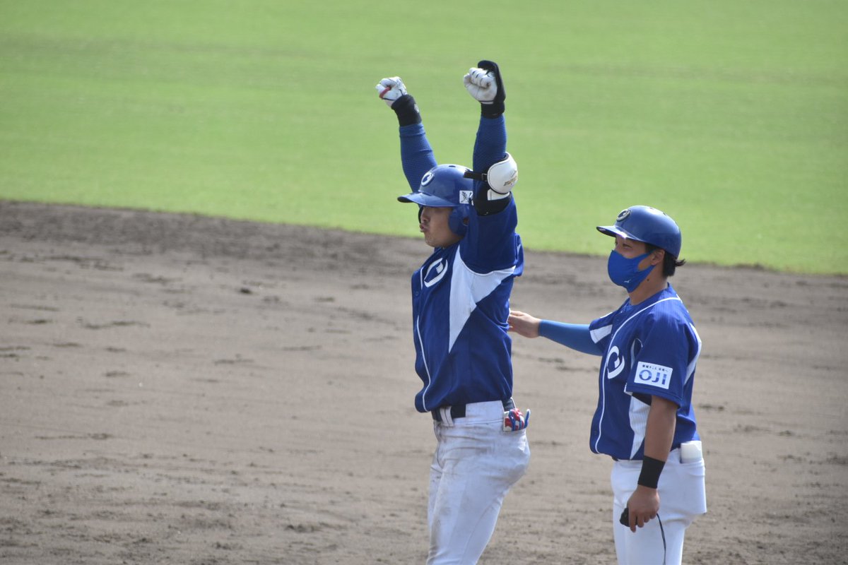 jumbonokachi511's tweet photo. 試合終了
王子4－2ヤマハ
（延長11回タイブレーク）

タイブレーク2イニング目に決着。
宝島の2点タイムリーで王子が勝ちました。 https://t.co/R0DlZuHtax