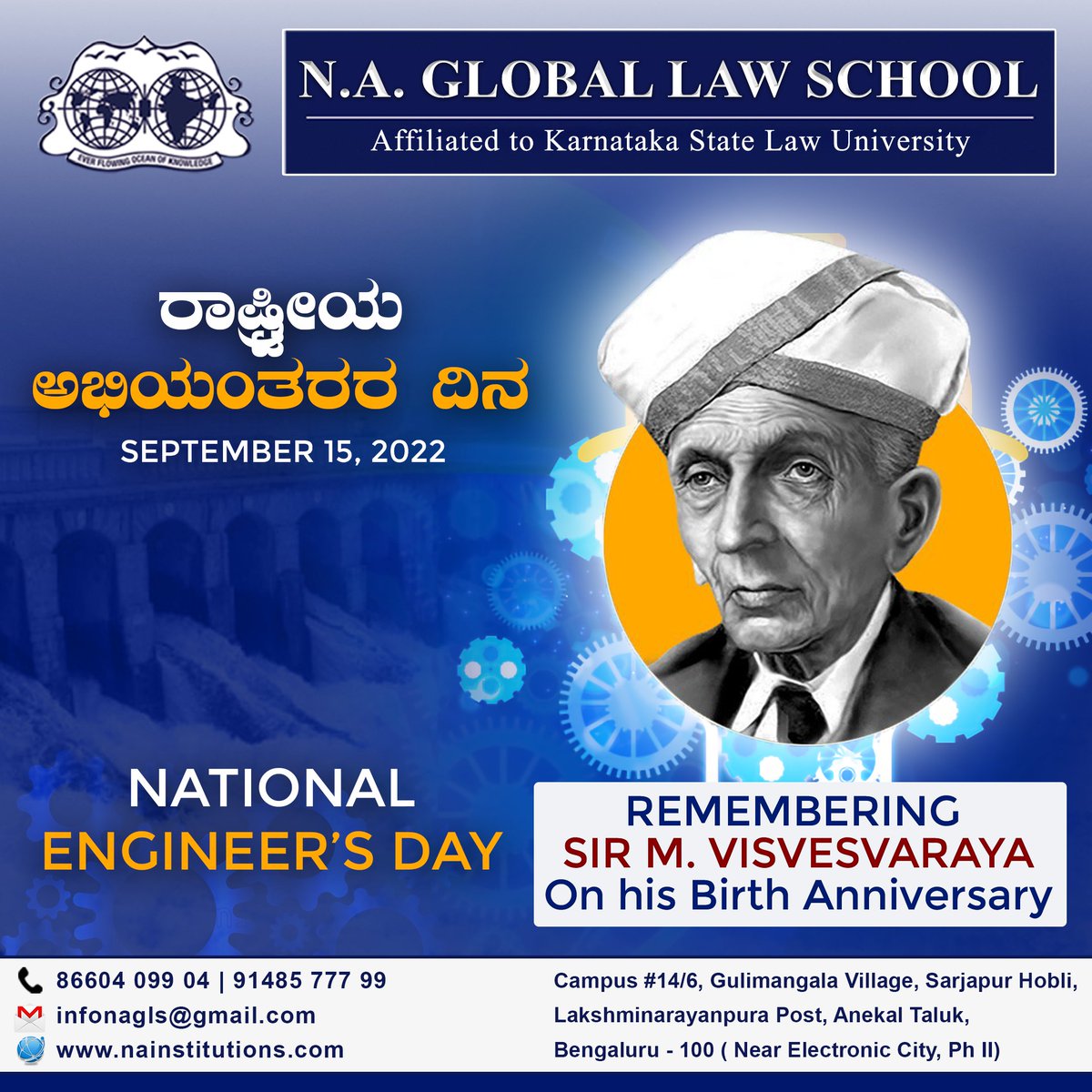 NaInstitution's tweet photo. I take the opportunity to thank all Engineering minds for their excellent contribution to building a New India. Happy Engineers' Day to all!
#EngineersDay2022  #EngineersDay #engineeringlife #celebratingengineers #technology #bb24 https://t.co/1YxYMpwEnD