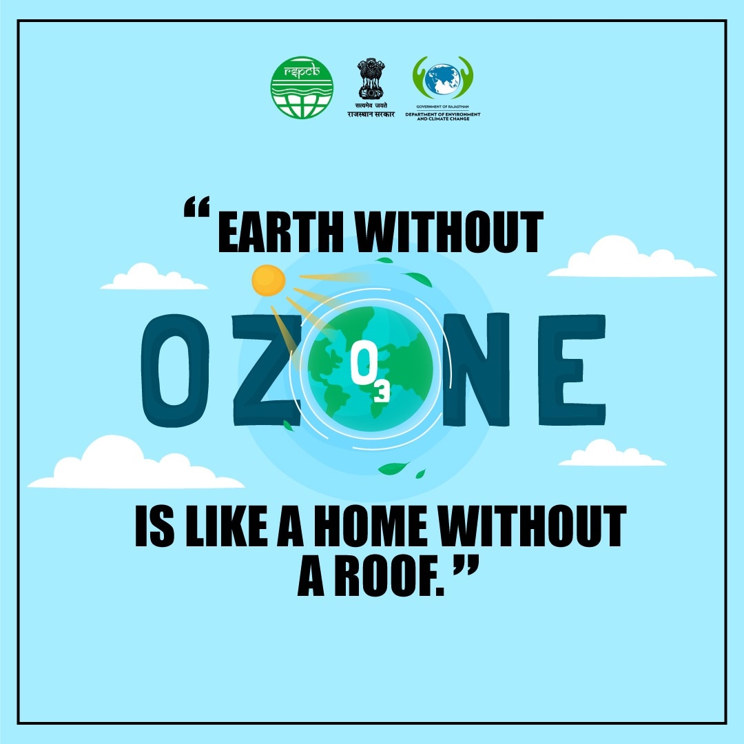 RSPCB_official's tweet photo. This International Day for the Preservation of the Ozone Layer, let us promise ourselves a longer and healthier life. Switch to reduce practices that harm the ozone layer.
#worldozoneday #ozoneday #ozonelayerday
#ozoneeffect #saveozonelayer #stopozonedepletion #stopdepletion https://t.co/MMliJ1hgPq