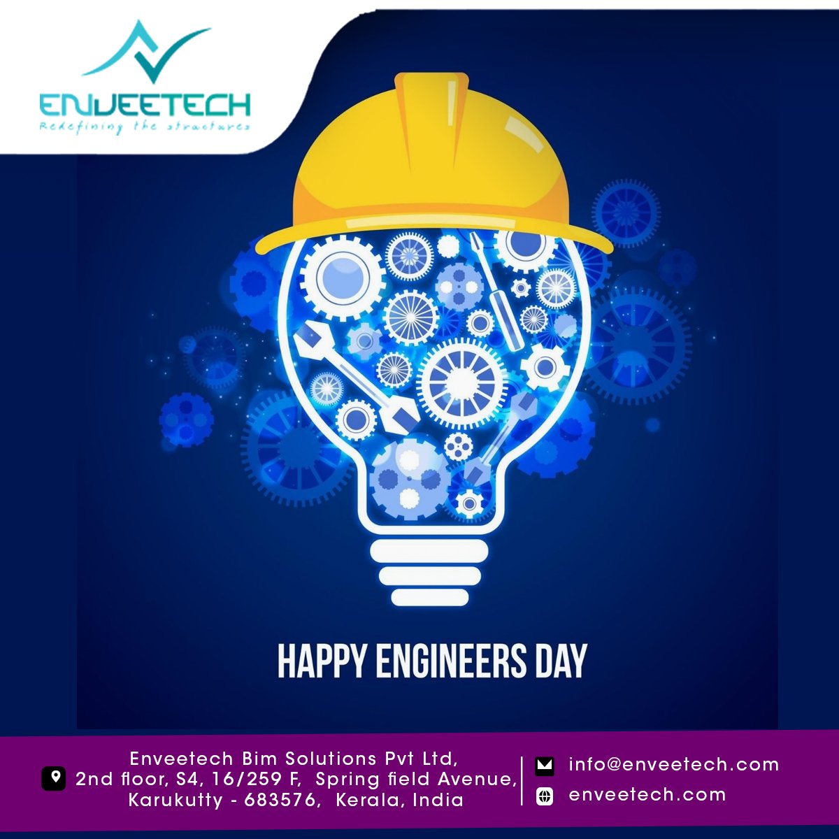 Enveetechinfo's tweet photo. "Dear Engineers,
Thank you for helping to create a world where it is simple to live quietly, tirelessly, and deeply. A very Happy Engineers Day to all engineers in all fields!     #happyengineersday #engineersday #engineers #mechanical #Civil #Electrical #electronics https://t.co/jVaoaZBA7j