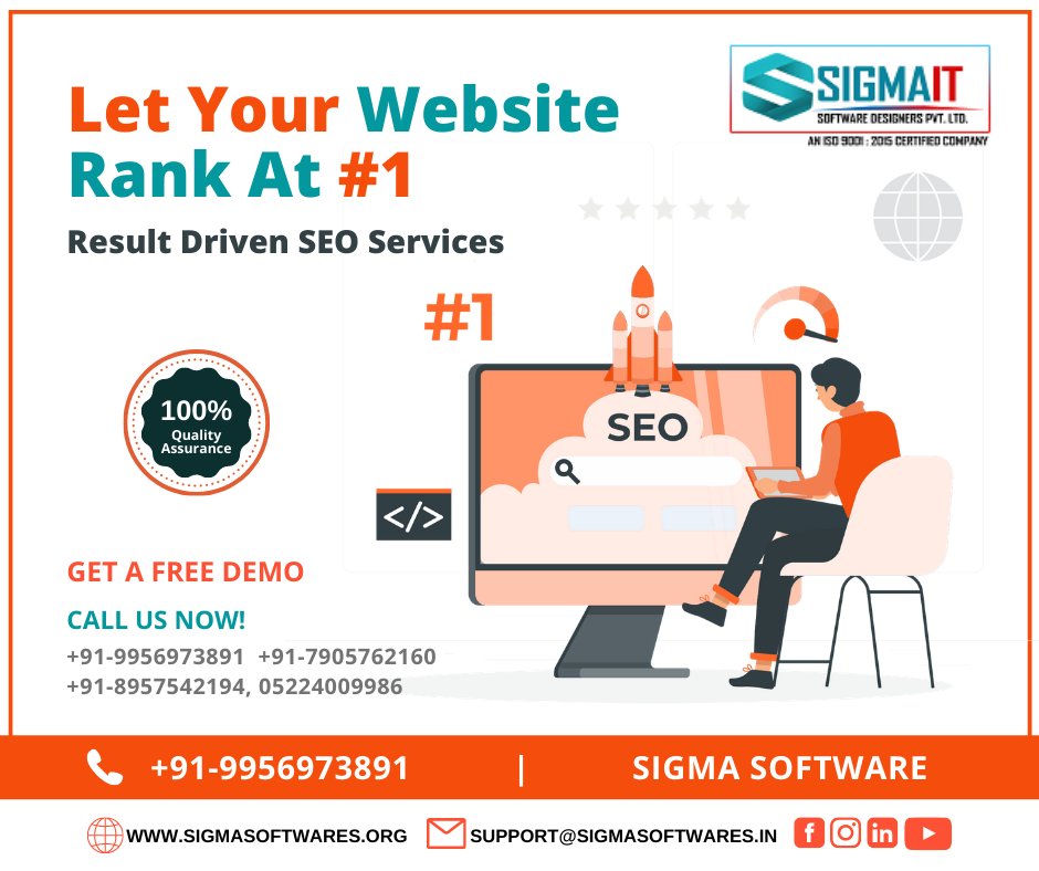 Sigmaitofficial's tweet photo. Let Your Website Rank at #1 Position With Our Result Driven SEO Services. We provide 100% white hat SEO services to outrank your competitors.

Get A Free Quote!
📞 Call: 9956973891
🌎 Web: https://t.co/mMatXlC7id

#seo #seoservices #SEOServicesIndia #seocompany #SEOCompanyinIndia https://t.co/CZJtc0s7uw