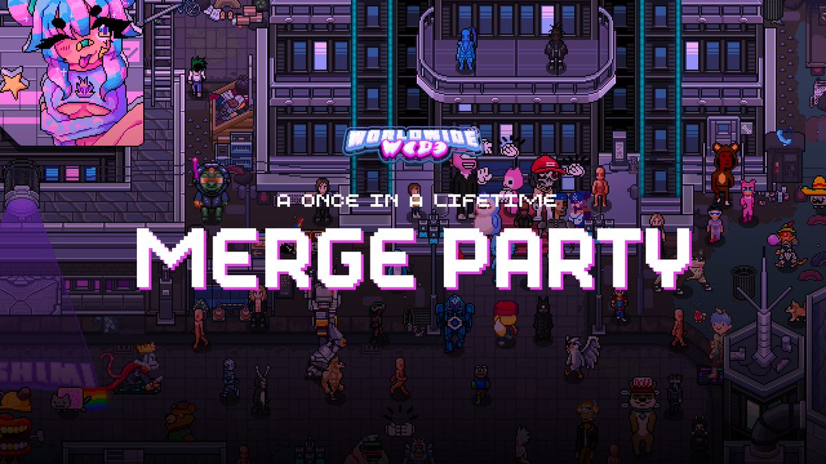 We are counting down the Ethereum 2.0 Merge in-game with live DJ sets 🍾

For the first time our game will be open to the public. All Players, Collections &amp; NFTs are welcome. 

Join us in-game 👉 play.webb.blue

RT this post for a chance to win a 2.0 ETH Giveaway 🎁