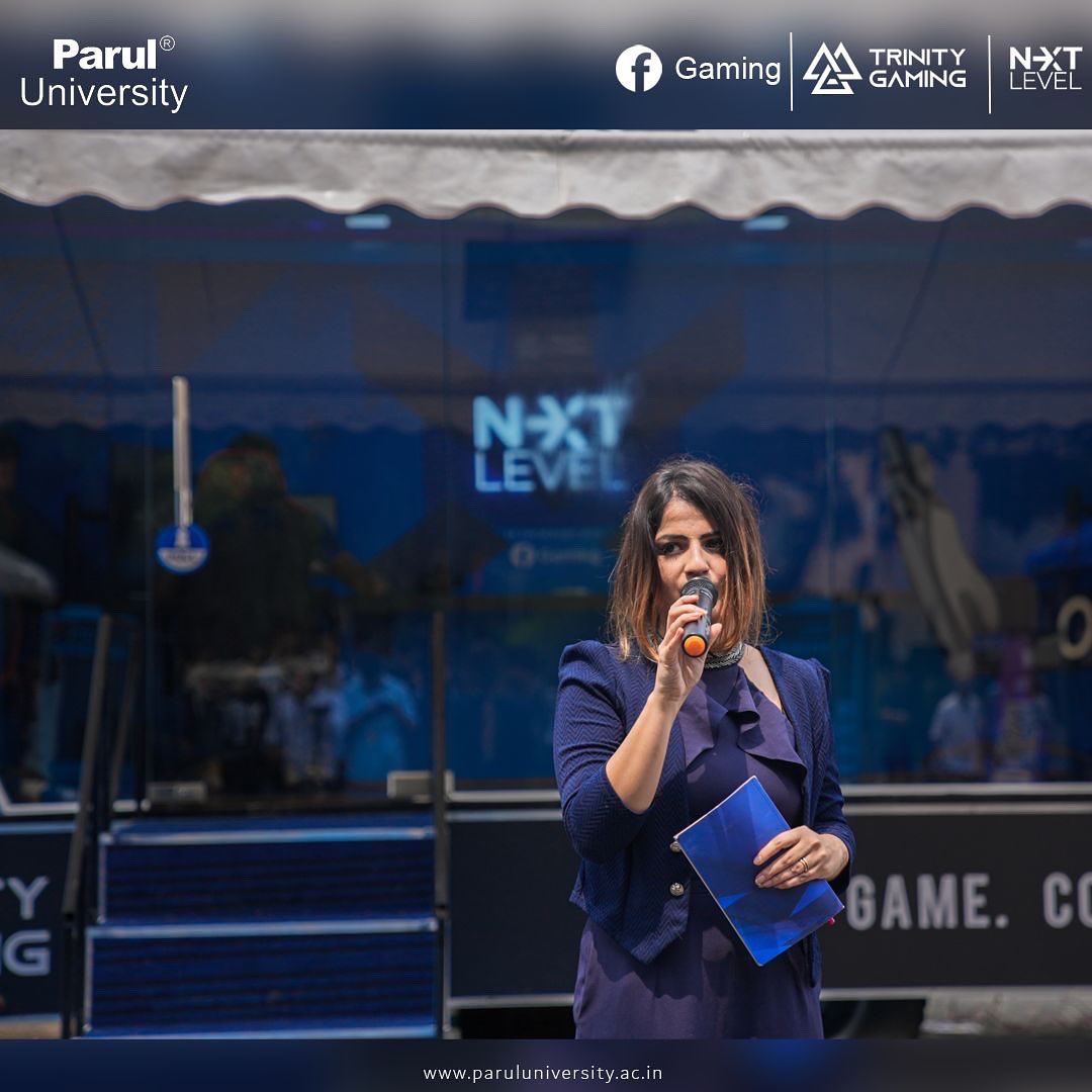 drdevanshupatel's tweet photo. @ParulUniversity organised a @trinitygamesnet event in association with Facebook gaming.

This was a great exposure for the students for the career opportunities in Gaming sector.

#trinitygaming #facebookgaming #nextlevel #gamingcareer https://t.co/rBwEruj5Nd