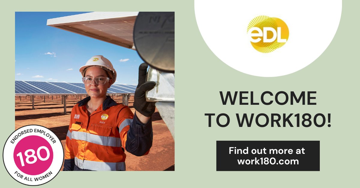We're excited to welcome <a href="/EnergyDevelop/">EDL</a>  to the WORK180 network! 🙌

EDL demonstrates its commitment to helping women thrive in the workplace through the benefits they provide their people. Visit their employer page: hubs.li/Q01mlNGL0