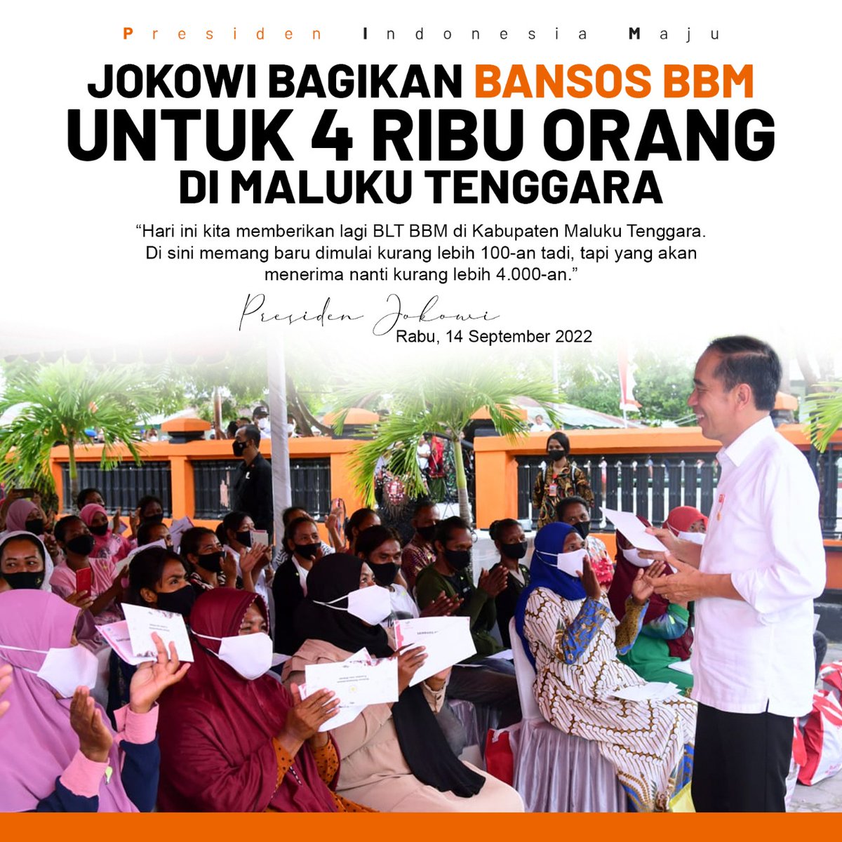Alhamdulillah

Presiden Joko Widodo
membagikan 4.000 Bansos BBM di Maluku Tenggara.... 

<a href="/jokowi/">Joko Widodo</a> Gas Pol Pemulihan Ekonomi