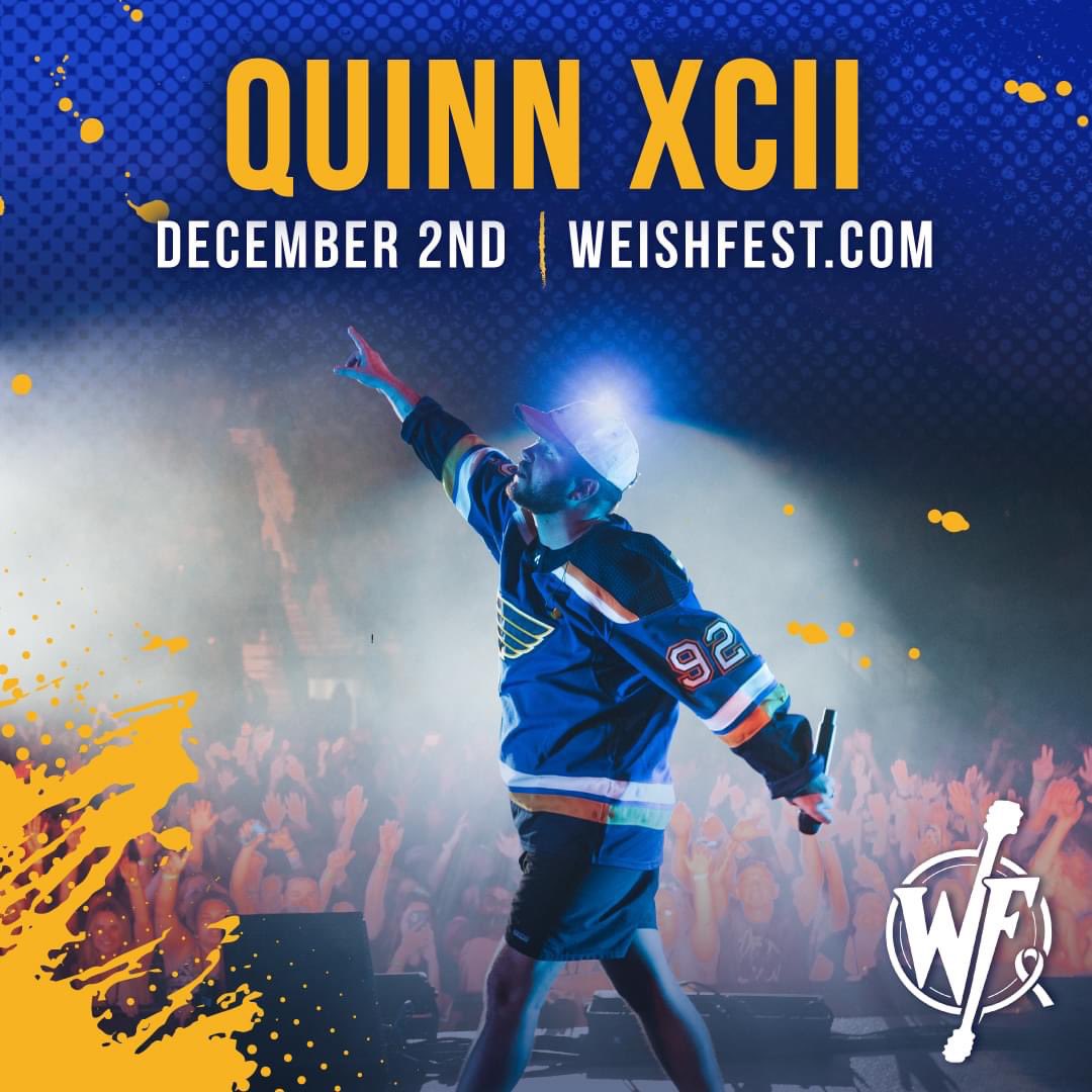 WeishFest's tweet photo. 🚨WEISHFEST LINEUP ALERT 🚨

Welcoming @QuinnXCII &amp; @m10penny on 12/2/22! Tickets are on sale NOW! Grab yours before it’s too late 🔗: https://t.co/pVD3kHZp9S.

Stay tuned for more artist news &amp; details coming soon 👏 https://t.co/138pKlagS6