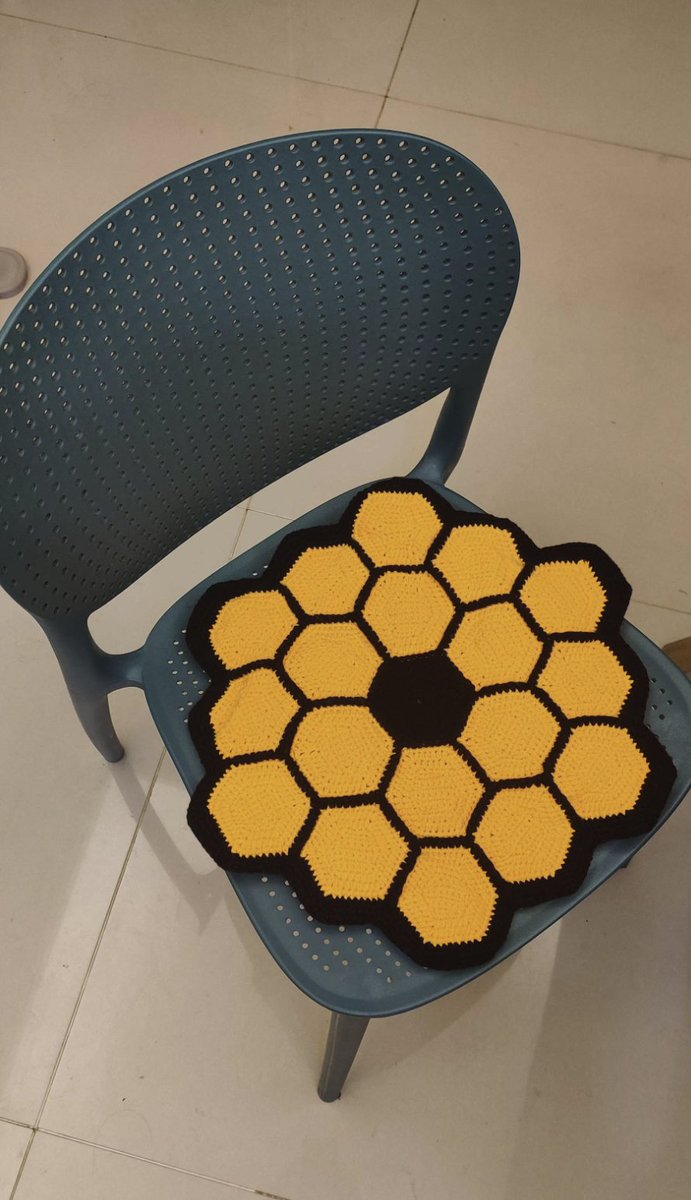My dear mom made a #JWST cushion for me 😊🥳😊