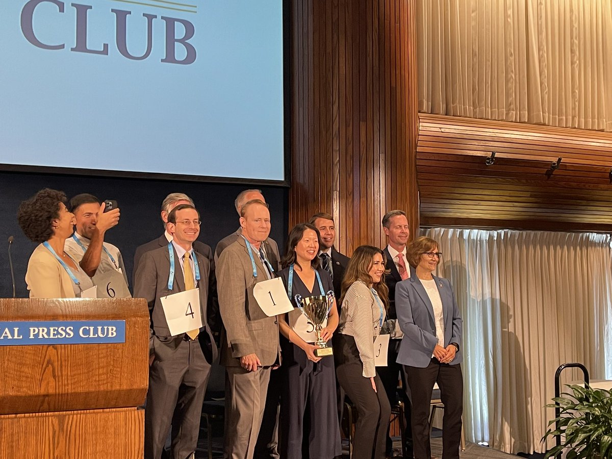 MushfiqulFazal's tweet photo. Congratulations @amybwang champion of the National Press Club spelling bee 2022 Press v Politicians @PressClubDC #NPCBee @JenJudson https://t.co/XV6OJ9CyZo