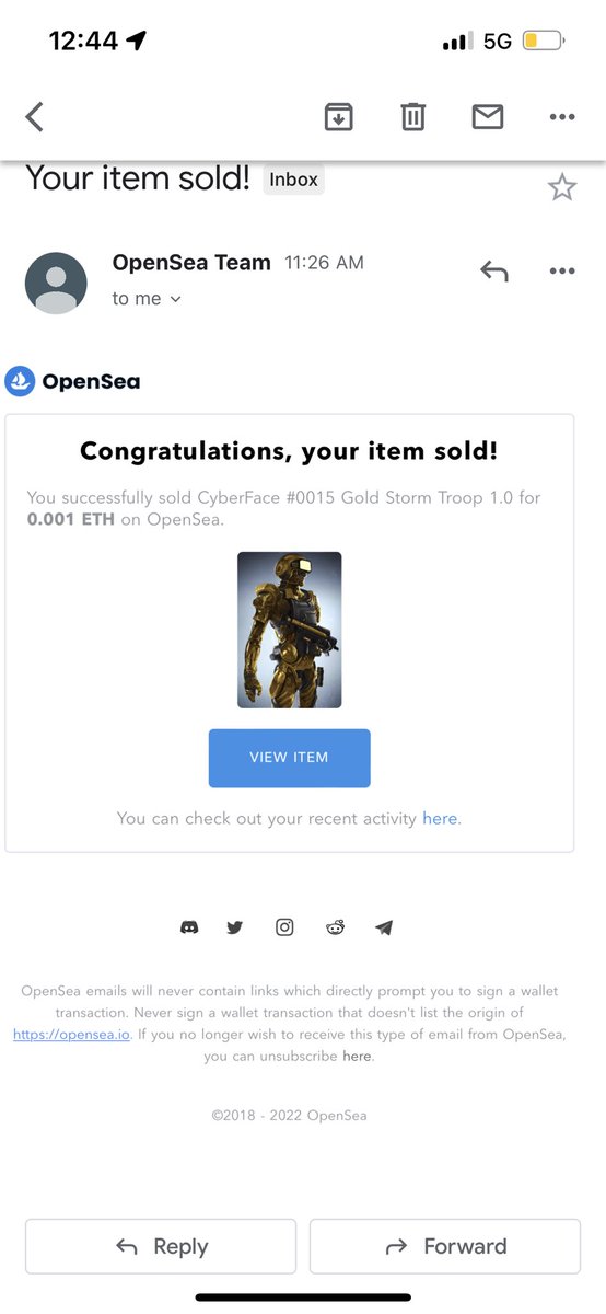 CyberFaceWars's tweet photo. Someone just got lucky and won a CyberFace #0015 #NFT for 0.001 ETH!!! CONGRATS! 🎉 We can’t wait to See y’all on Web3 gaming soon! #crypto #gaming #NFTs #Ethereum #polygon #opensea #NFTsale #web3 #EthereumMerge https://t.co/Q6Kyq4pNQn
