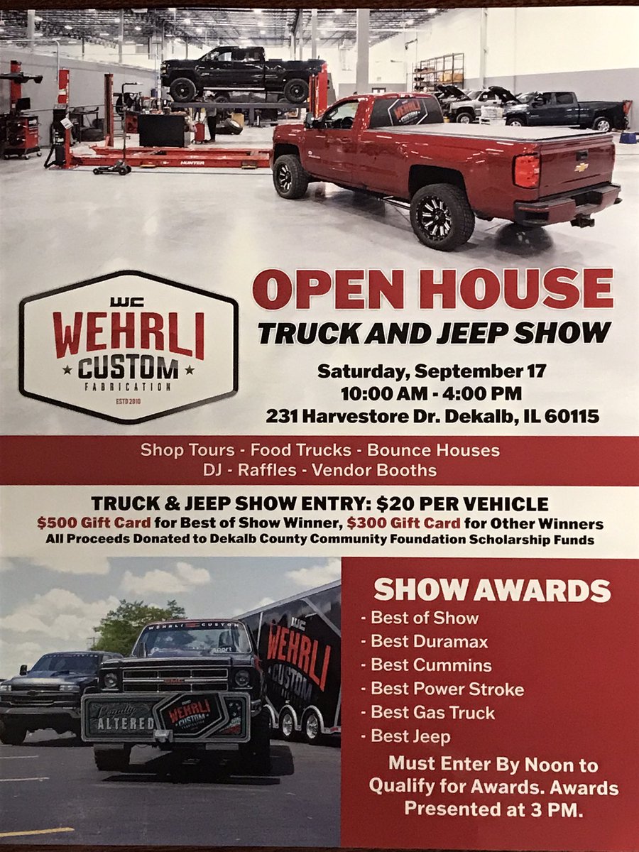 Come check out our new facility and help out a worthy cause. All proceeds will be donated to the DeKalb County Community Foundation Scholarship Funds with the focus on skilled trades. #wcfab #skilledtrades #communityfoundation #dekalbcounty
