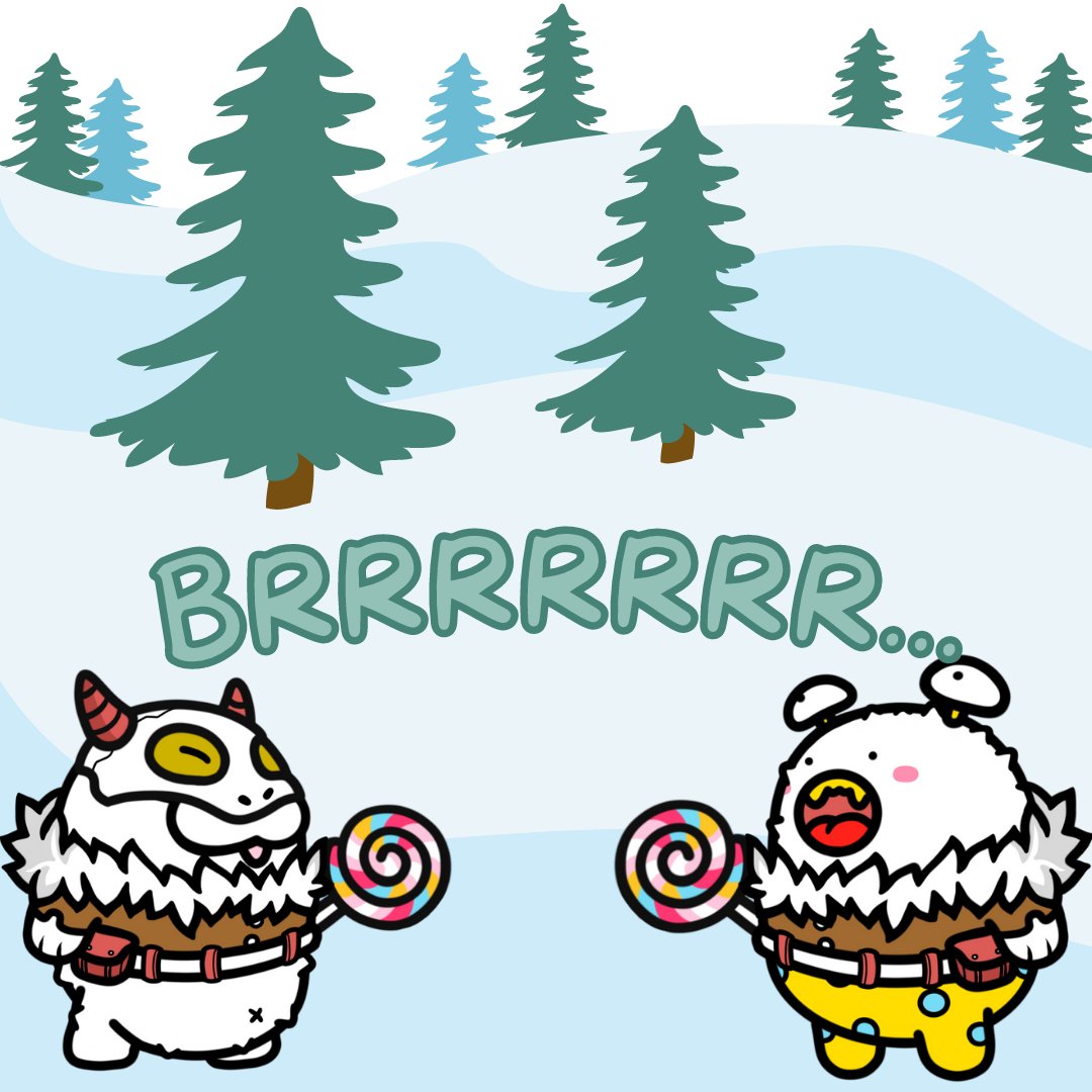 jellowonft's tweet photo. ❄️🧊Winter hasn't arrived yet, but BRRRR, the Jellowos are getting bundled up during chilly October! 🧊❄️

Hope you're all wearing enough! 🥺 https://t.co/iM0lzk19vs