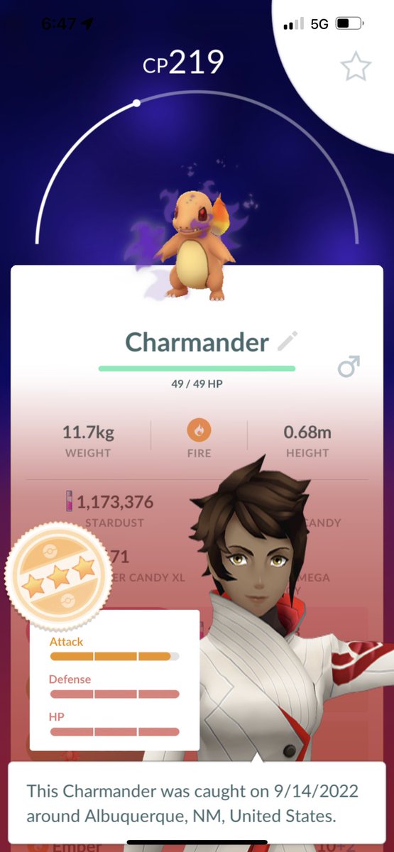 karixsykes's tweet photo. Ahhhhh, so close to 100% 😭
#PokemonGO #ShadowCharmander https://t.co/zA1dMGDyfa