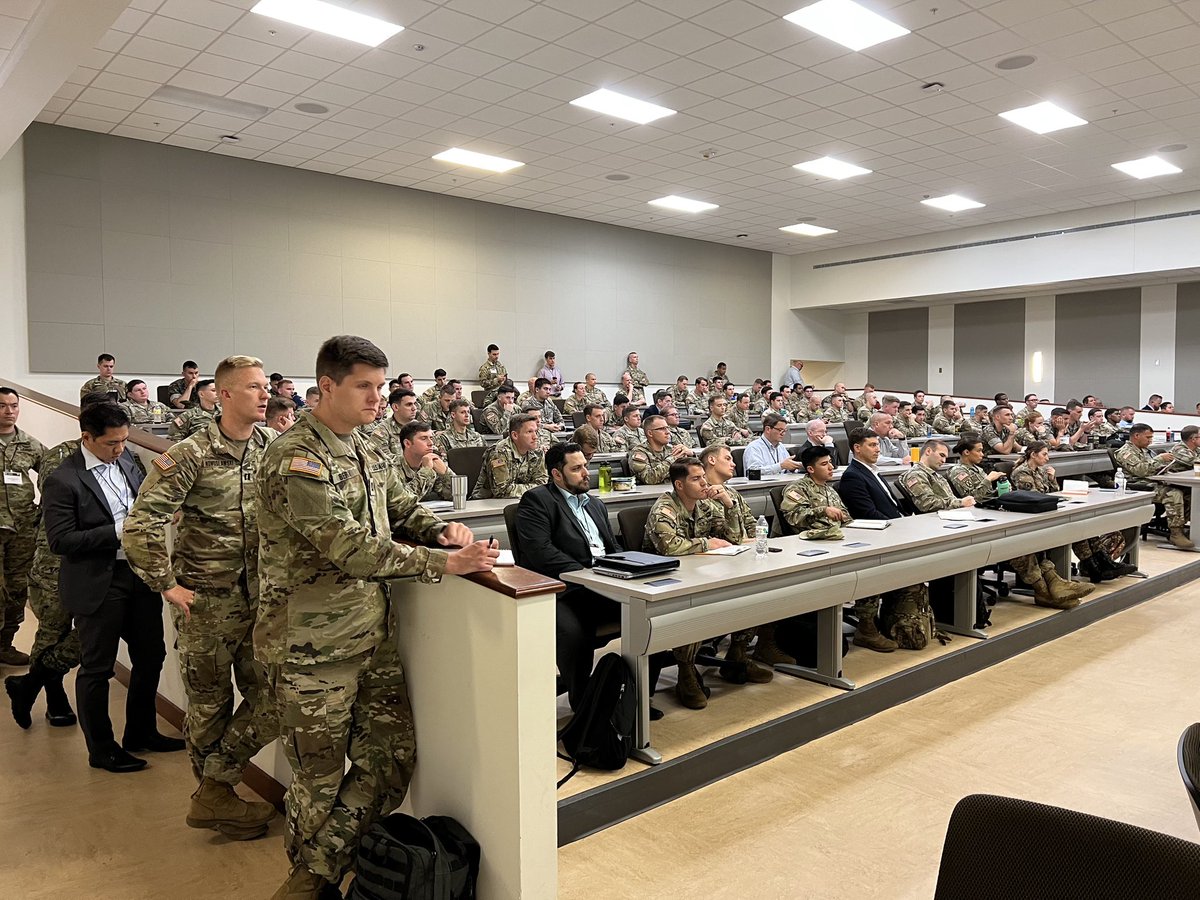 OSD_CCLTF's tweet photo. A special thanks to all the people that attended our breakout session at the Maneuver Warfighter Conference hosted by the Maneuver Center of Excellence @FortBenning on Tuesday. We appreciate all 226 attendees for wanting to learn about our mission to provide #TacticalOvermatch. https://t.co/rnImRSIXID