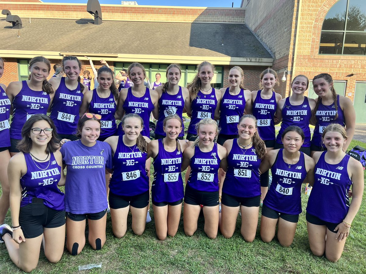 NHSCoachTaylor's tweet photo. Congrats to BOTH the NORTON girls AND boys Cross Country teams today in the season opener on their victories over the @BhamAthletic XC teams! @NHSLancersports #nhsxc https://t.co/yQgoqy3a4m