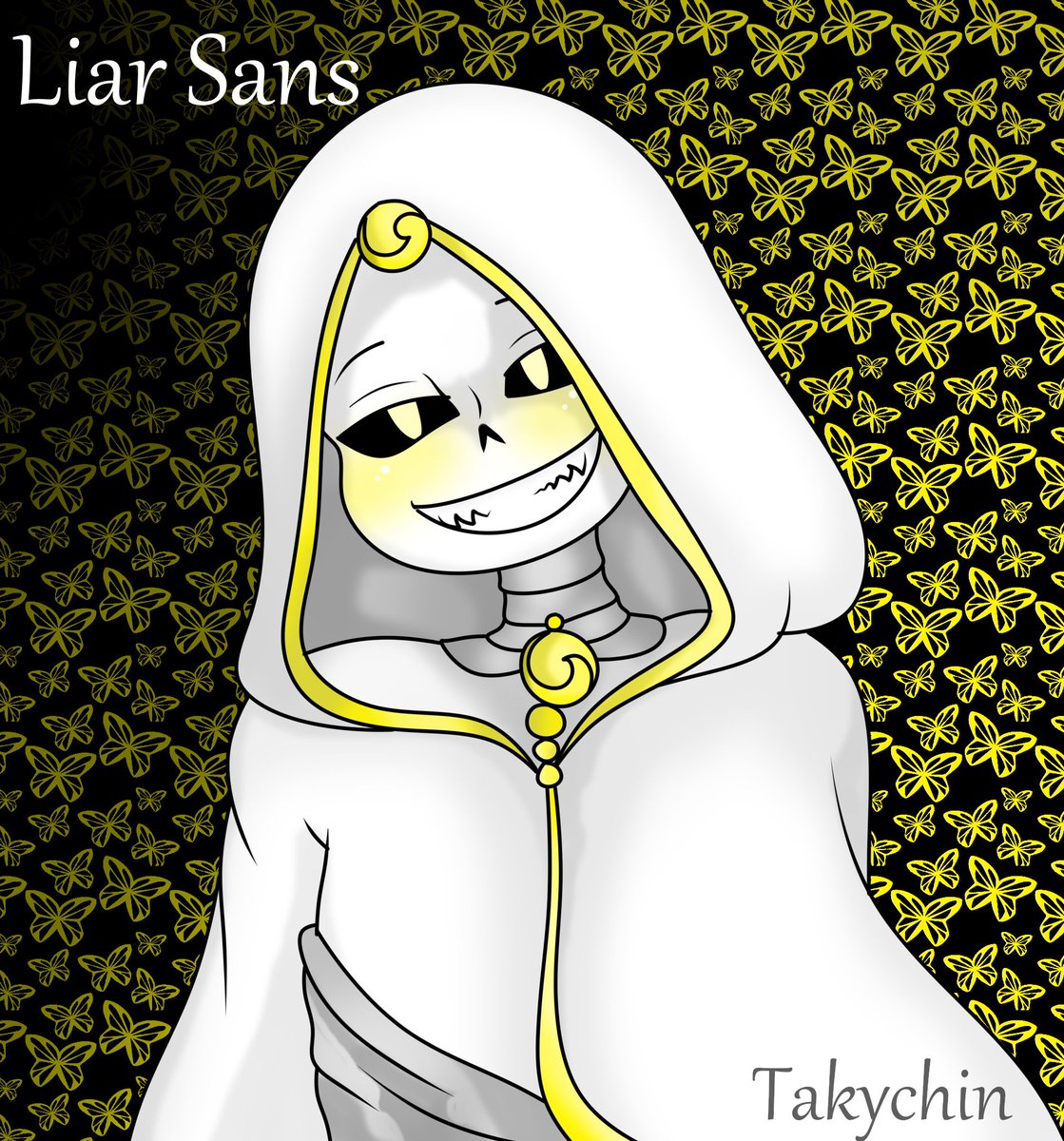 taky_chin's tweet photo. @maddyfairyqueen @FabledOmens97 @libelulasparx @LesserEmmara @TinkCreations03 @MissL33287925 @RFontesca @lycovore @TrashKingdum @wind751 Liar is a Nomad Sans. it has no Au as it was destroyed by a small apprentice of the destroyer of Aus.
He is flirtatious, daring, and presumed many times.

he likes clothes a lot, especially if they are white, he likes gold and precious stones. He has a pet snake named, Melody 🐍 https://t.co/df7G7fs2ag