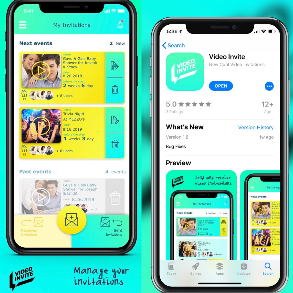 InviteVideo's tweet photo. Time to bring those invitations to life! Use #VideoInvite to quickly create and send personalized video invitations for any event! Guests can RSVP through the app and even send video RSVP responses to the host!
#party
#celebrate
#birthday
#wedding
#events https://t.co/ky7Cu2tTgA