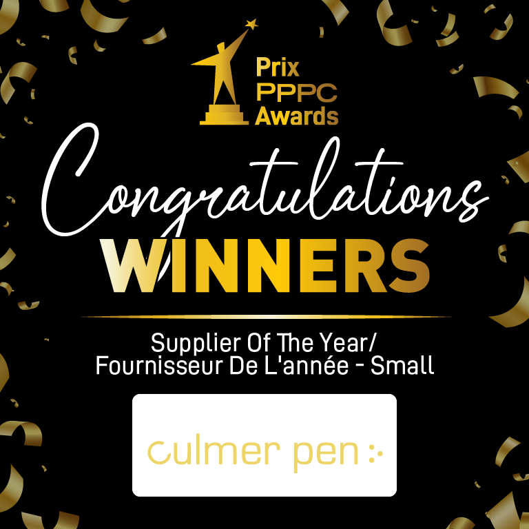 PPPCInc's tweet photo. Congratulations to our PPPC Supplier of The Year - Small Enterprise - award winner Culmer Pen Company
#PPPCAWARDS #NATCON #ComeTogether https://t.co/MHWAwsQ8TE