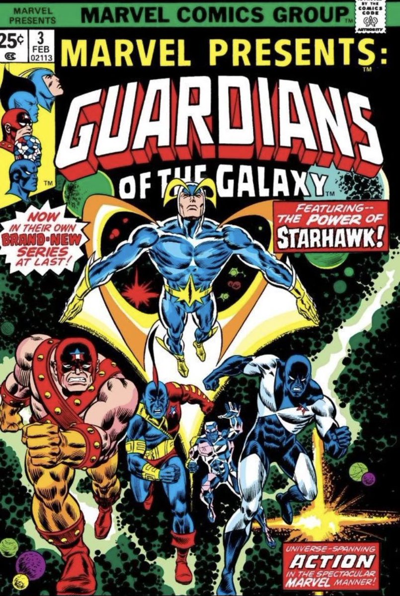 dano_cosmic's tweet photo. @WednesdayPull Would love to see the OG GotG, not the Ravager version, and certainly a Stallone-free version.
✨
#MarvelPresents #3 (Vol. 1, 1975), cover by #AlMilgrom/#JohnRomita/#DannyCrespi
✨
#GuardiansoftheGalaxy #1 (Vol. 1, 1990),cover by #JimValentino https://t.co/JatFcDCZoi