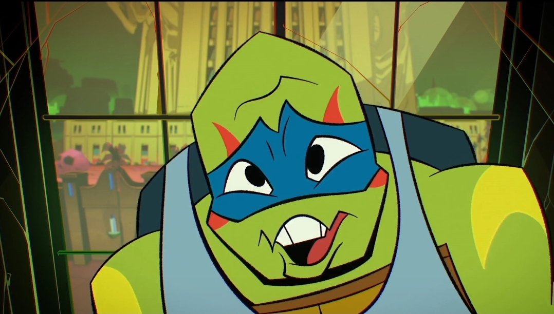 Wujishan2's tweet photo. Leo's face when he lies. 💙🐢
It really gives it away when he makes that expression unconsciously ✨
#SaveRiseoftheTMNT #saverottmnt #UnpauseRiseoftheTMNT  #RiseoftheTMNT #RiseSeason3 https://t.co/kj9aIDKdPe
