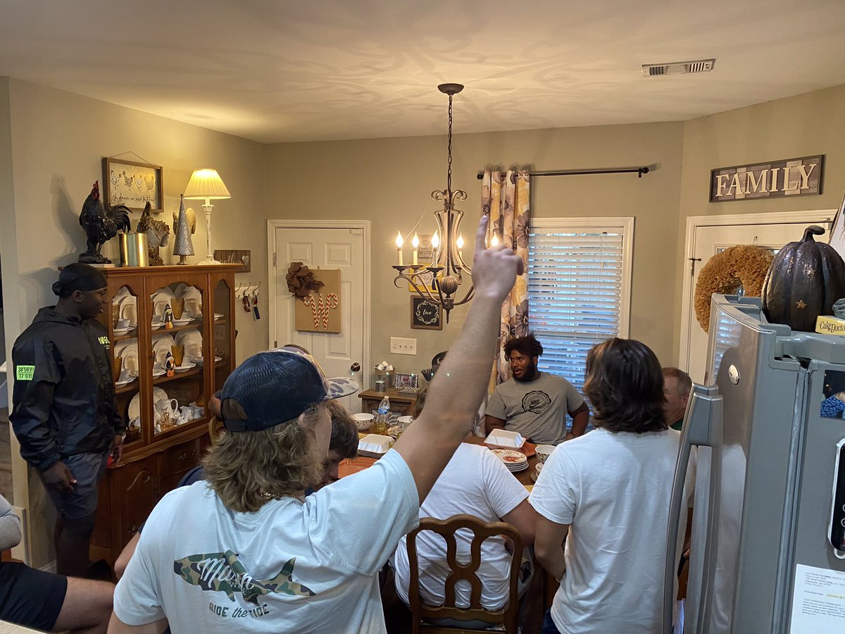 Blessed to have our 9 seniors over for our first annual AHS senior dinner at the Whittemore’s. Time to start playing region this week. Let’s go 1-0 this week. Thanks to my lovely wife Melonie for making this happen.