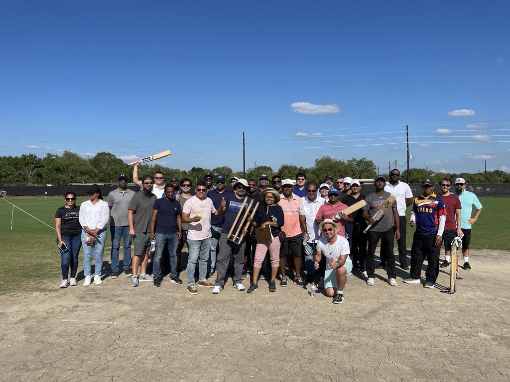 Cricket is a game that is special to many of our team members. Our Houston recognition was learning the game from one another and having a fun time whether playing or watching. Thanks to the entire team for the passion they bring everyday to work and to the pitch #beingunited