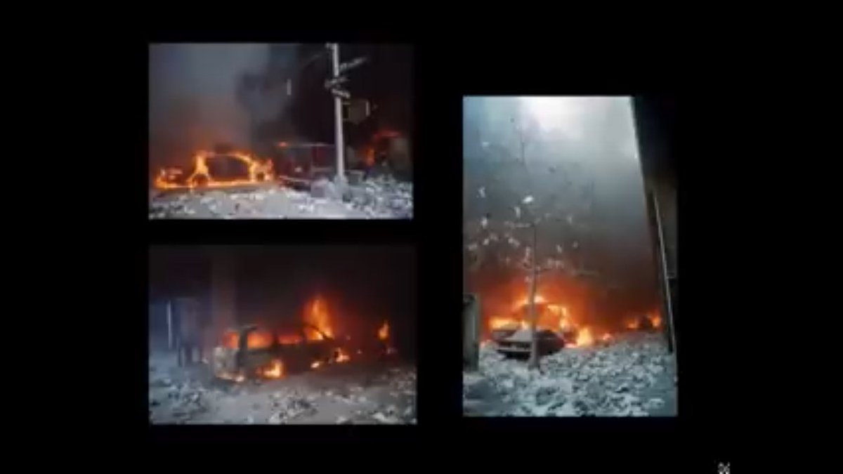 ILLUMICORP's tweet photo. @Urbanx_nyc Cars on fire but the paper is not burning? 💁🏽‍♂️ "Where Did The Towers Go?" 🌬🏭💨😷 New Words For A New Phenomenon: #Dustified #Dustification https://t.co/MDgGAzrwTQ