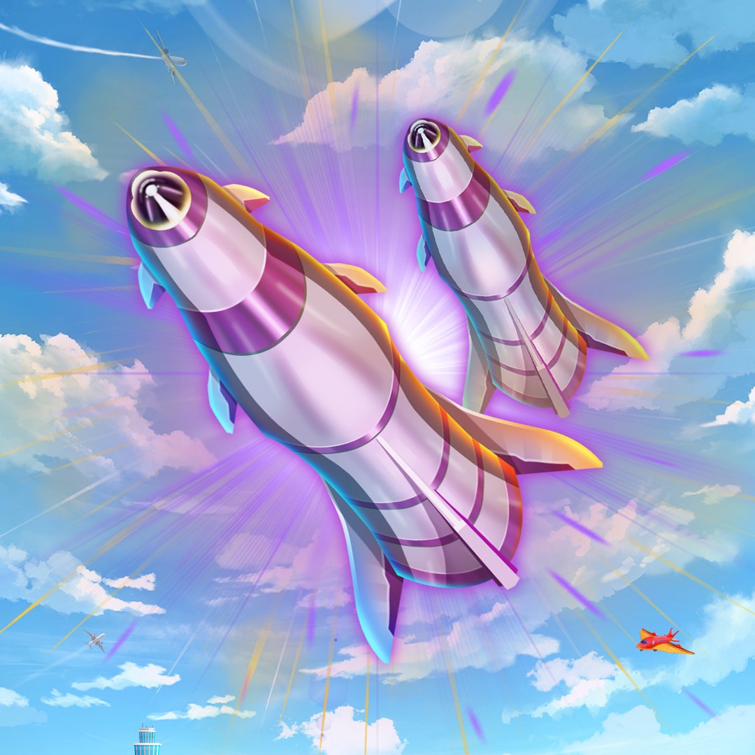 Iflymeta's tweet photo. Finally,METAVERSE-IFLY's missile and shield are finished.They are hopefully being launched in the near few days.#NFT #GameFi #DeFi #P2EGame https://t.co/42Vtw6K73o