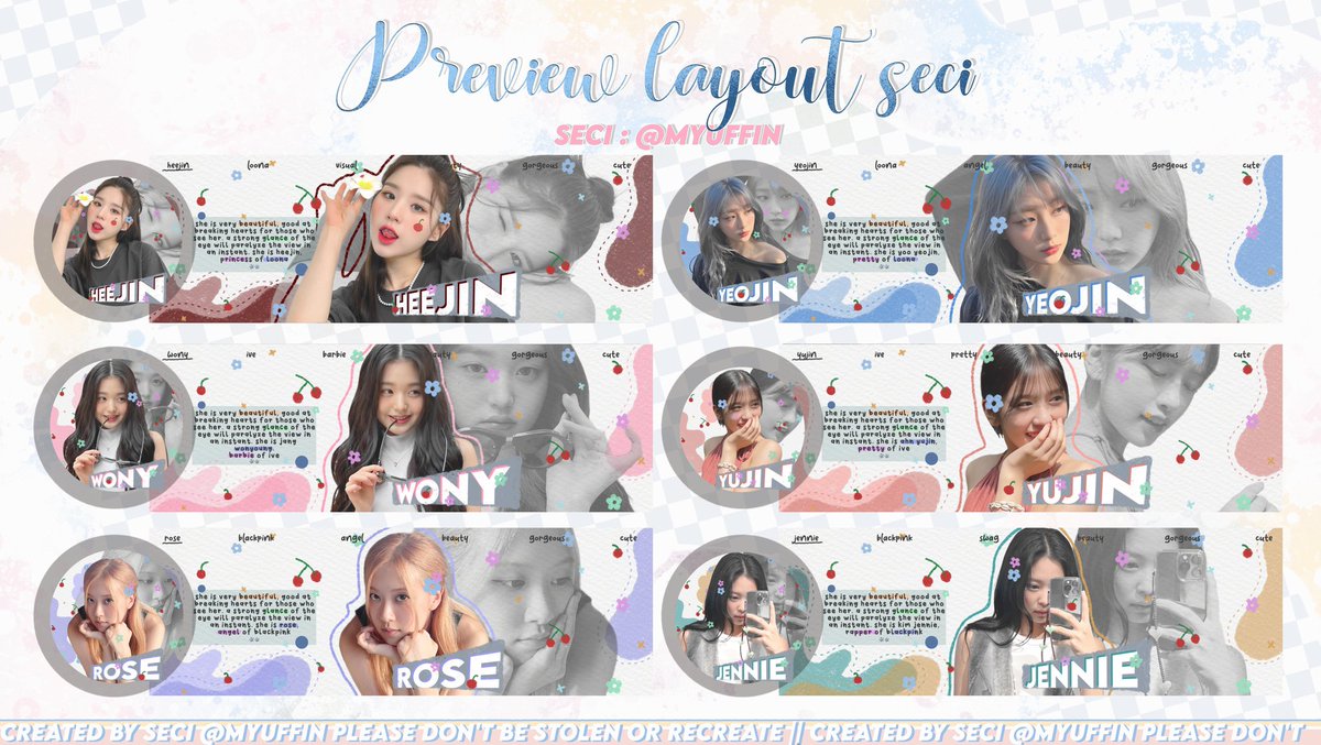 myuffin's tweet image. Help RT please? Thank you so mwaah!!

Halo Seci kembali dg layout ready stock gemey🥰
Ready winter, karina (2), jisoo, ningning, rei, heejin, yeojin, wony, yujin, rose, jennie, sunoo, jake, renjun, dan sunghoon
Bisa diorder nanti sore jam 16.00‼️
💰10.000

#zonauang #zonajajan