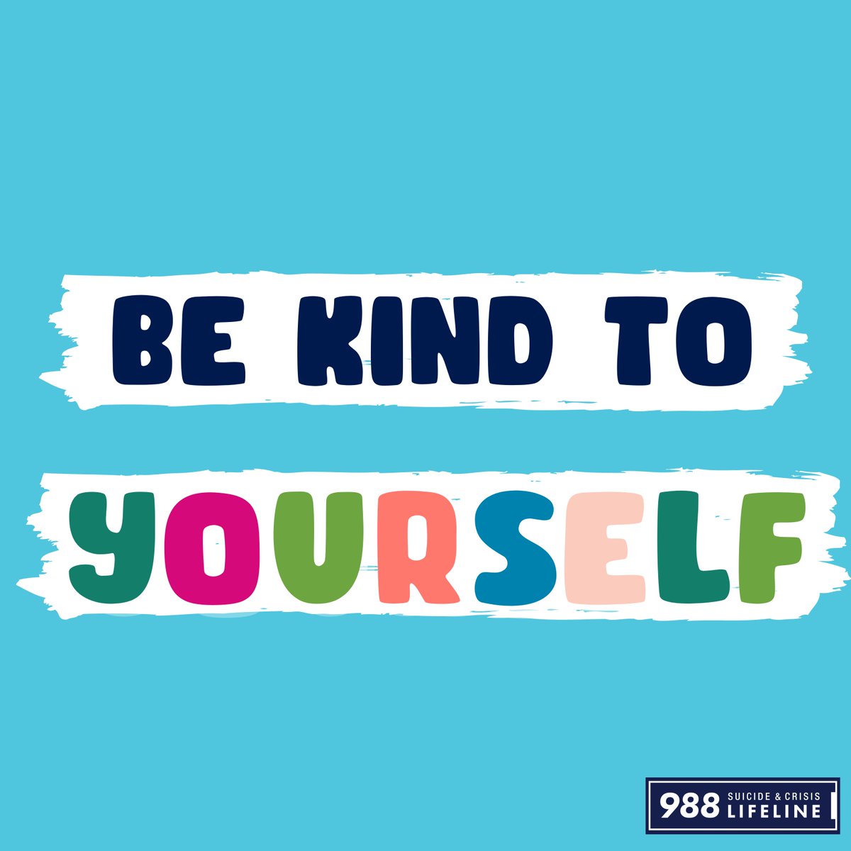 Today and everyday - be kind to yourself. 💙