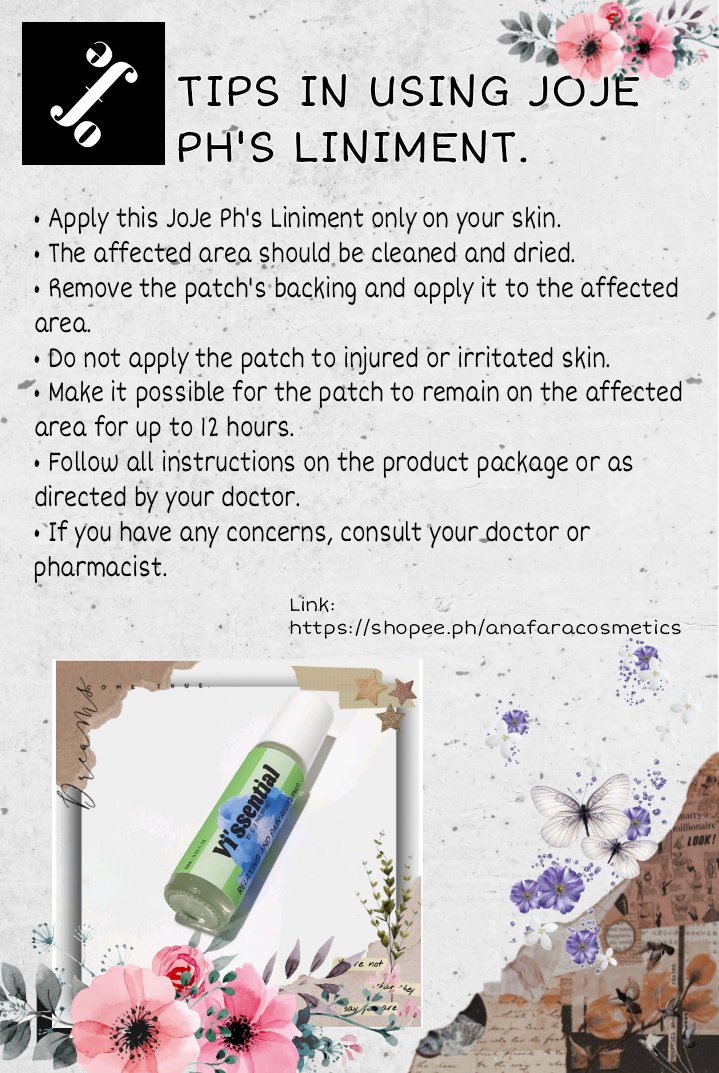 jojephilippines's tweet image. This is a friendly reminder and some essential tips for you when using Vi&apos;ssential Liniment from JoJe Ph! Kindly visit our shop for more exciting products you&apos;ll surely love to try! 😍 
 
#TipsandTricksThursday