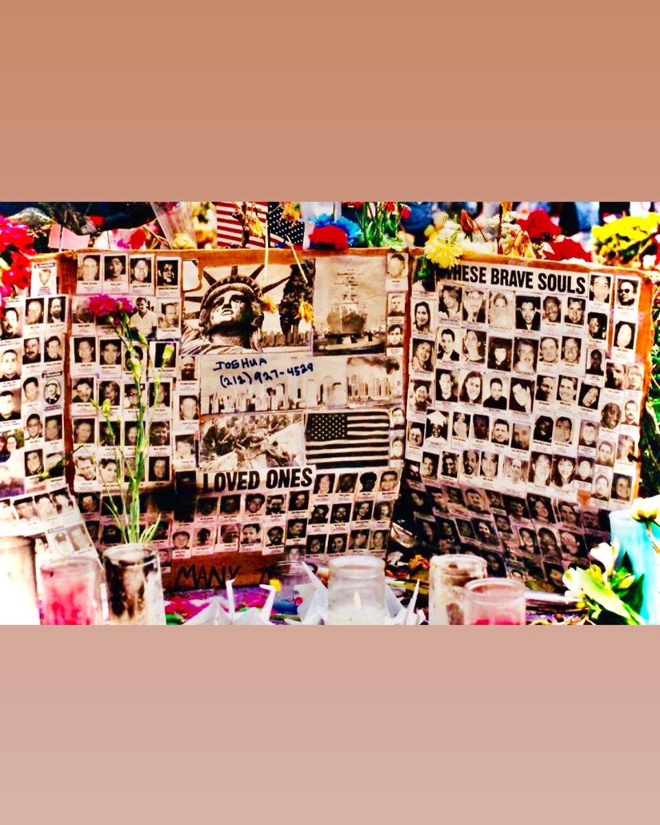 Jules090's tweet photo. In the days following the attacks on the towers, our city was quiet—crowded but barren. I drifted through it - we all drifted through it - like lost children with the sun in our eyes. During a walk in the city I stumbled upon Union Square. And I saw this… https://t.co/CSLQLjtJlr