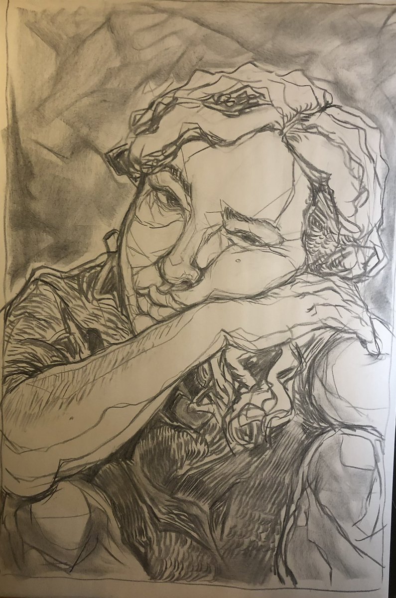 This self portrait of my youngest child hit me in the feels. #risd
