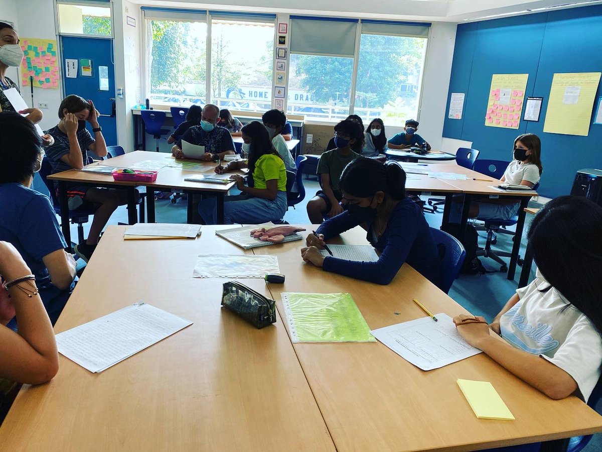 Our Middle School is trying to restore a sense of balance with technology  as we return from the pandemic. One of our initiatives is Tech-Free Two Days, back to back every month. The laptops are closed, the paper is back on the table and our students are engaged! <a href="/JISofficial/">JISofficial</a>