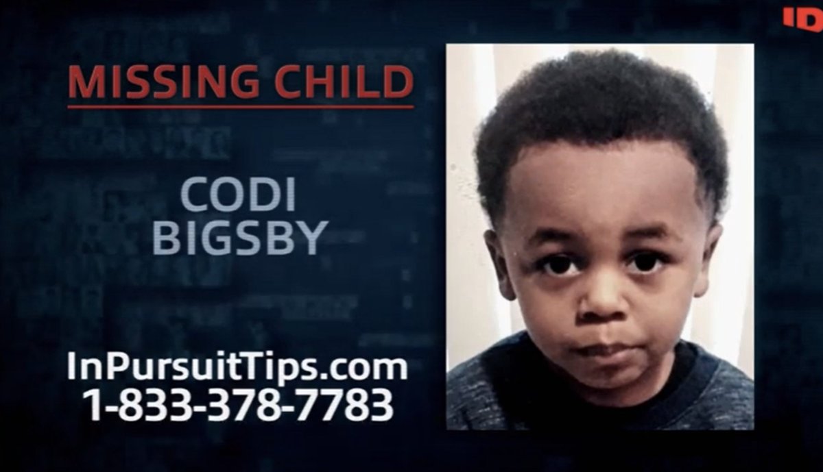MISSING ALERT: Codi Bigsby disappeared in January 2022. He weighs between 60-80 pounds and stands 3 feet tall. Please come forward tonight if you have any information, remember you can ALWAYS remain anonymous: 833-378-7783 (3-PURSUE) #TeamInPursuit @MissingKids <a href="/CallahanWalsh/">Callahan Walsh</a>
