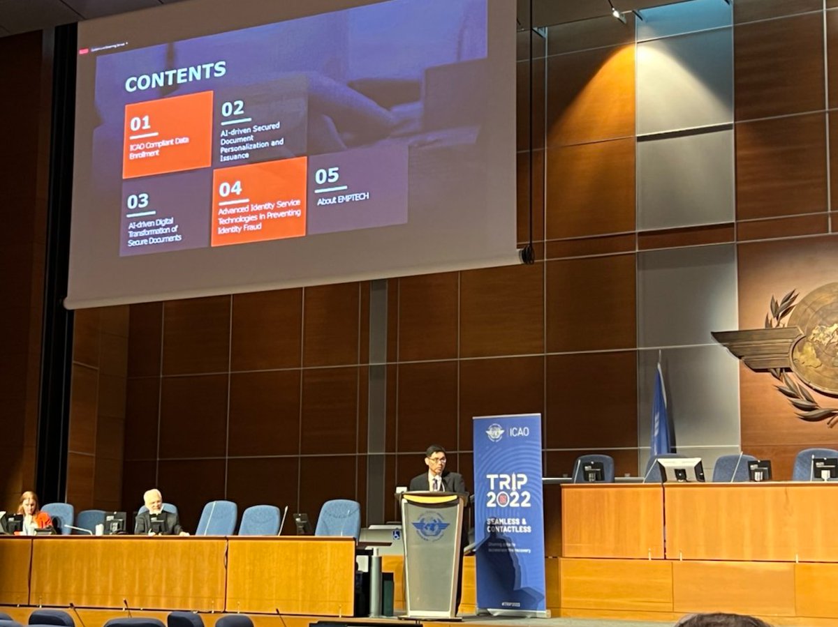 EMPTECH1995's tweet photo. 2nd day @icao  #TRIP2022 in Montreal~~~
A very fruitful day !

#icao #secureidentity #emperortechnology #identity #identityservices #Biometrics #secureidentity https://t.co/7pWnIYVSgs