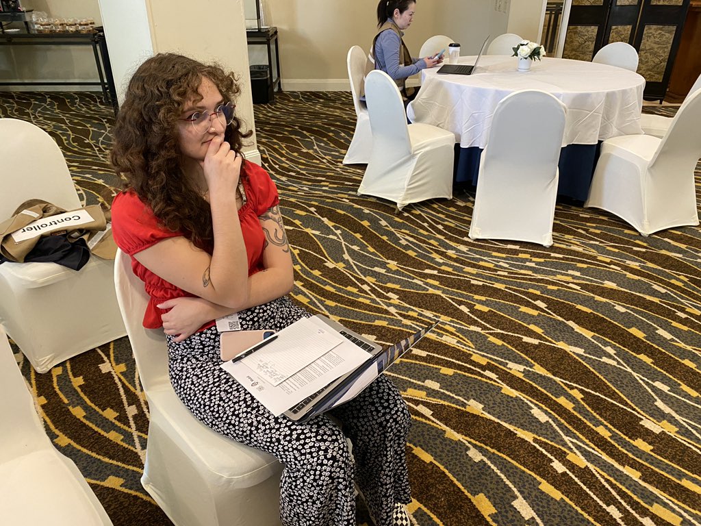Our @leahtedesco1 being a hard-nosed hack to test the response of client spokespeople during a presser arranged as part of the emergency exercise we’re helping to deliver in Guam